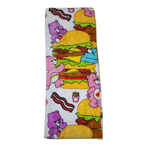Care Bears Soft Plush Throw Blanket 50" X 70" Polyester Super Soft Hamburgers - Picture 10 of 15